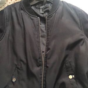 Black bomber jacket